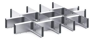 15 Compartment Steel Divider Kit External 800W x 650Dx 100H Bott Cubio Steel Divider Kits 43020661.51 